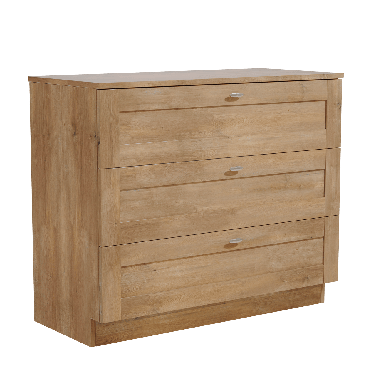 Linie Classo freistehendes Möbelstück Set: 100 x 46 cm, Naturbelassene Eiche, mit Lado Einzel- oder Doppel Waschtischplatte, Melamin Naturbelassene Eiche