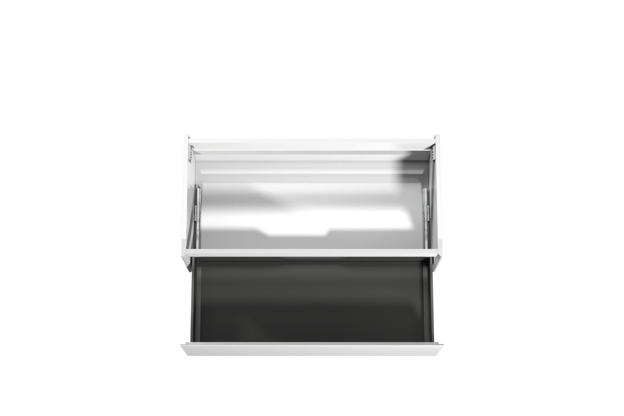 Storke Edge zwevende wastafelonderkast 105 x 52 cm glanzend wit 1 lade