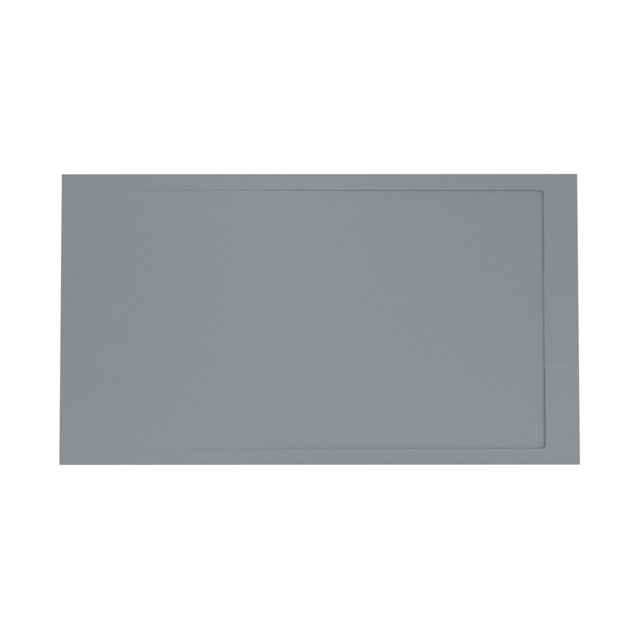 Balmani Indus douchebak 160 x 90 cm composietmarmer donkergrijs leisteenstructuur