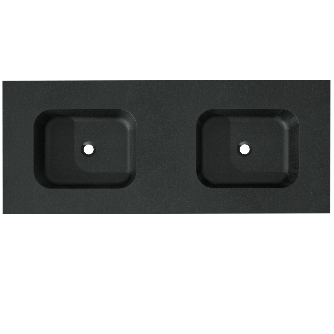 Balmani Tablo Arcato double vasque granite aiguisé 135 x 55 cm