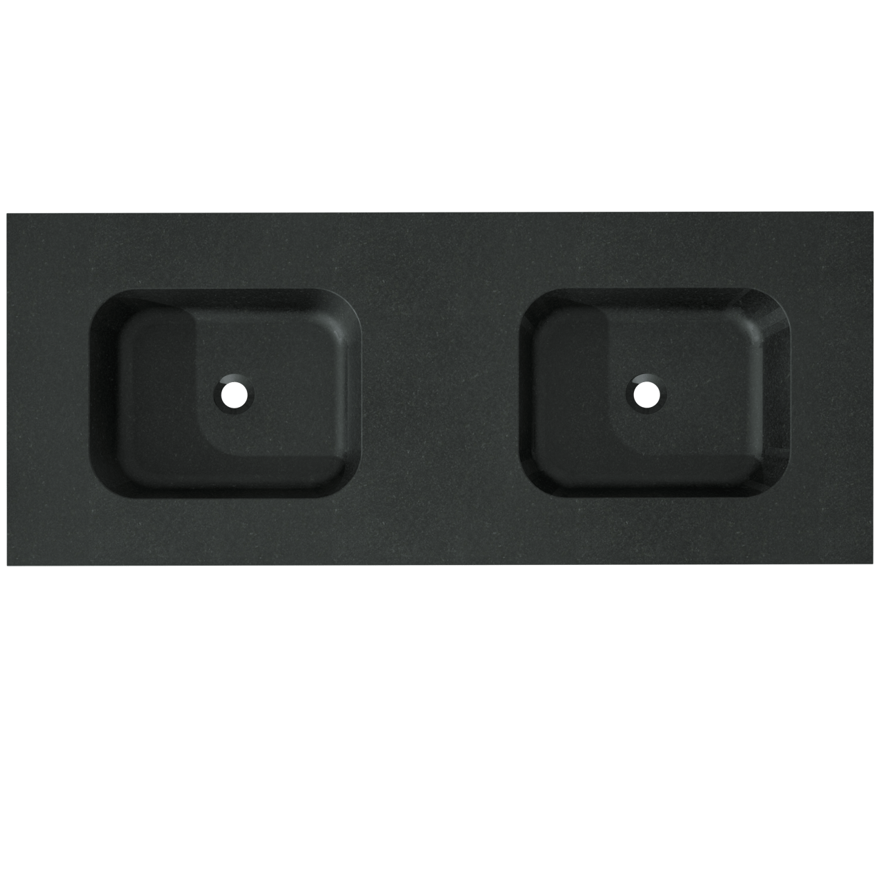 Balmani Tablo Arcato double vasque granite aiguisé 135 x 55 cm