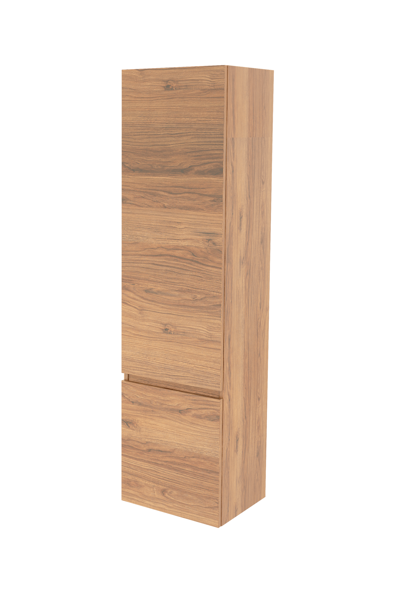 Balmani Lucida Badhochschrank: Hängend, links, Teak, 45 x 35 x 169 cm