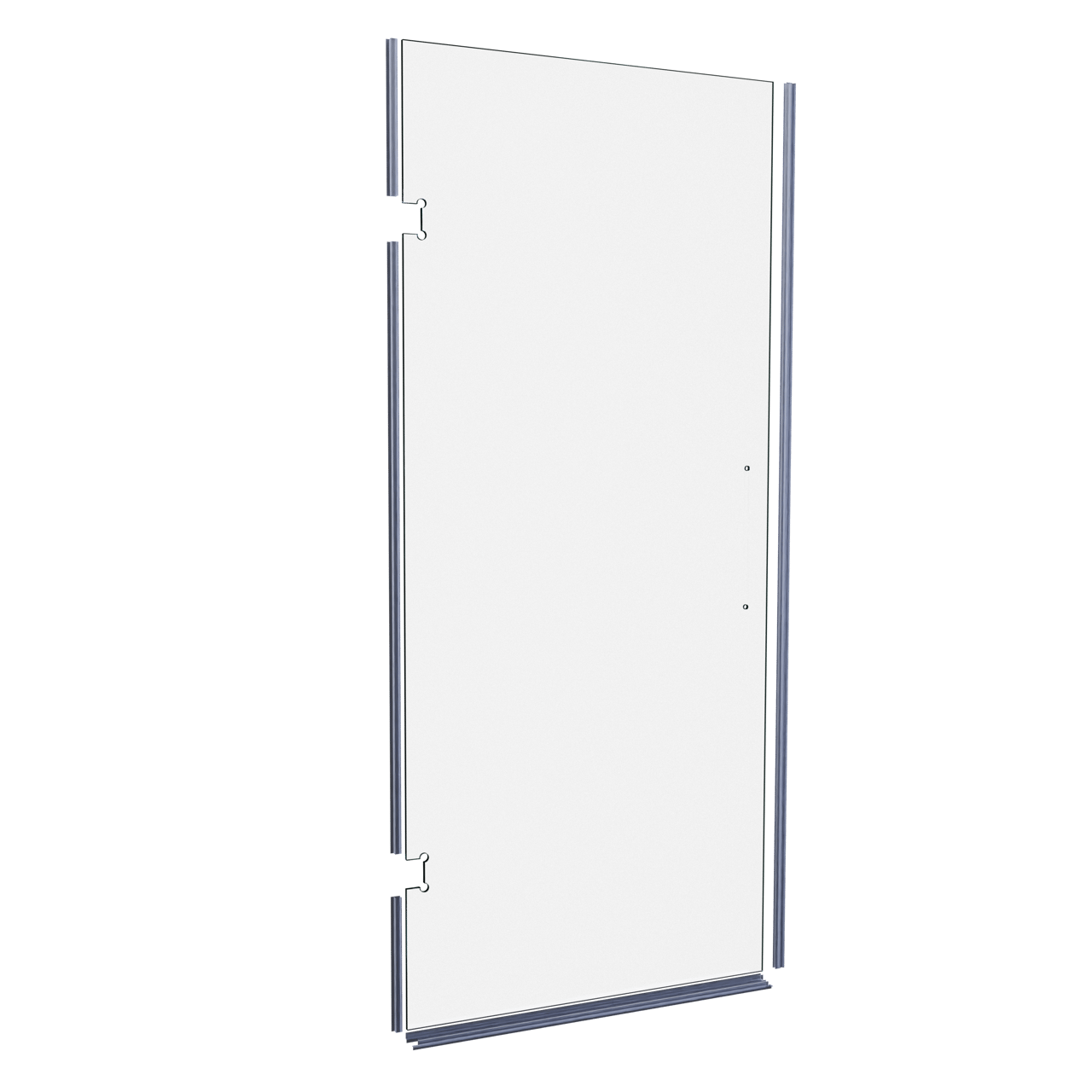 Balmani Modular Glaspaneel en deurdichting voor douchedeur 941mm Helder glas