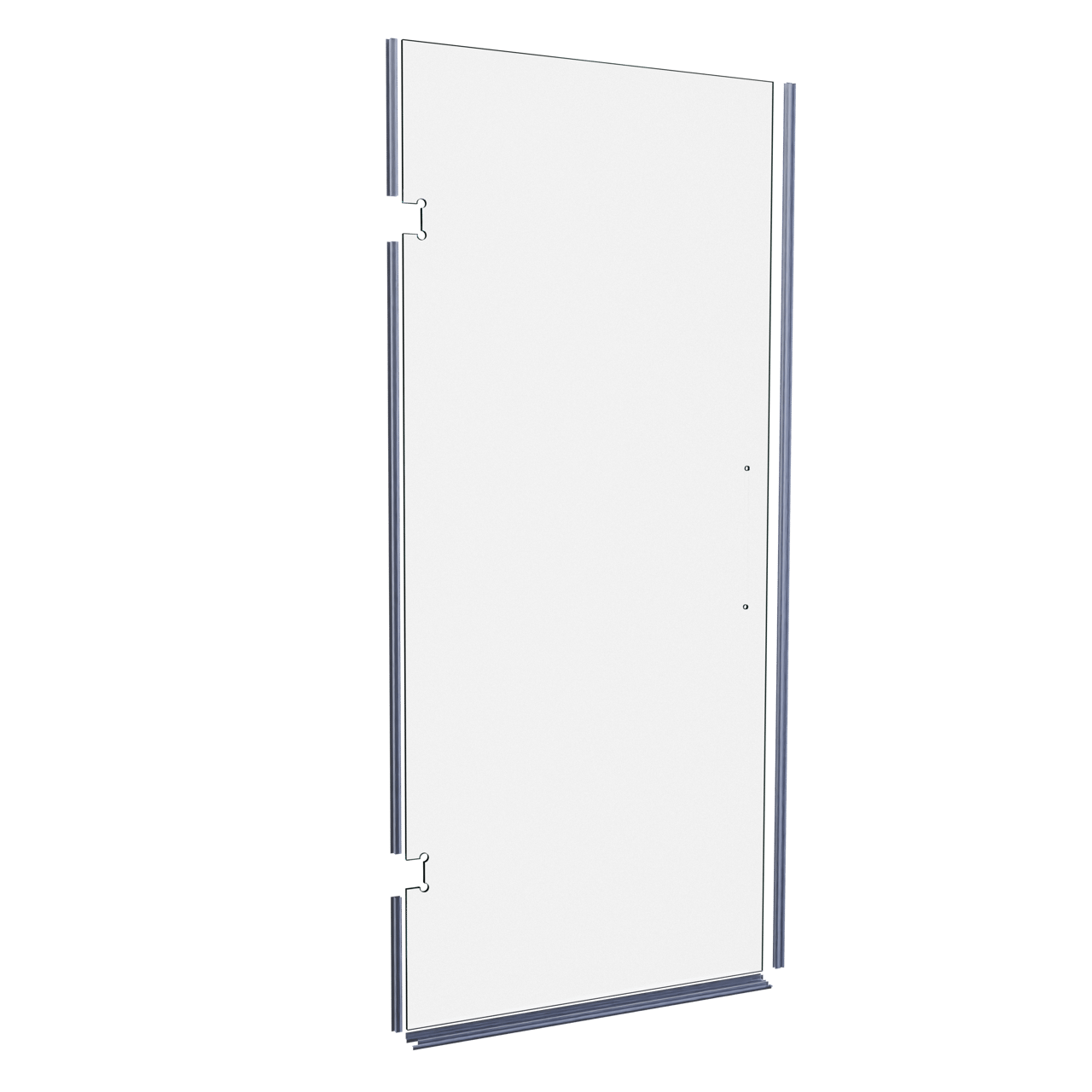 Balmani Modular Glaspaneel en deurdichting voor douchedeur 941mm Helder glas