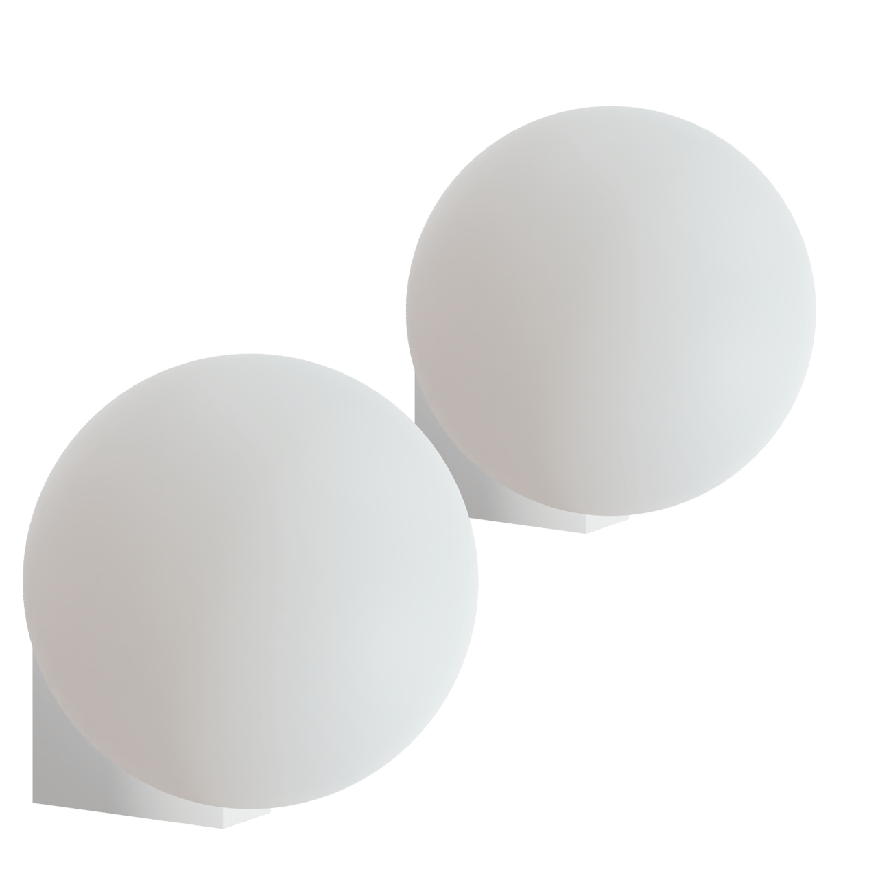 Balmani Boho LED luminaire 16 cm blanc (lot de 2)