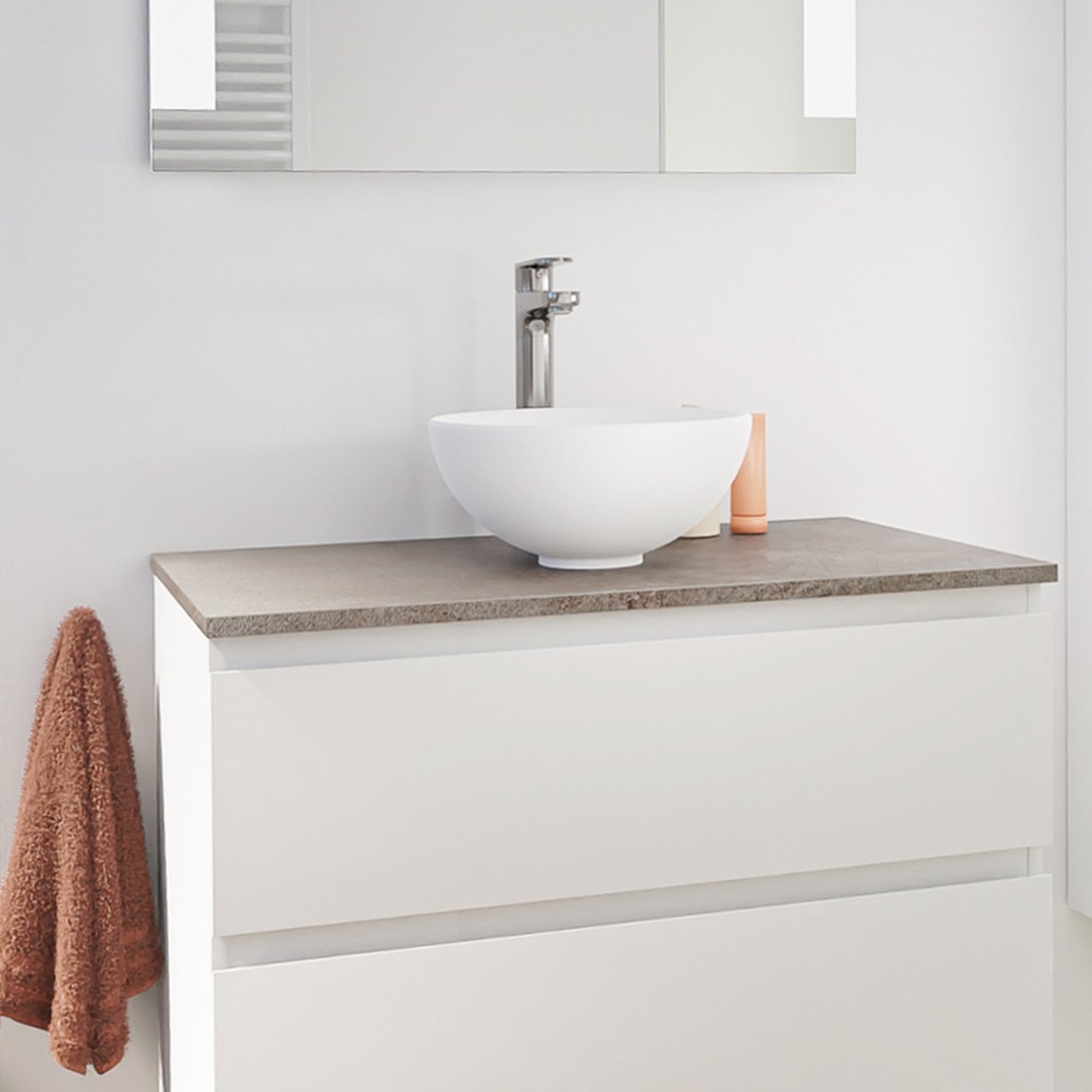 Linie Sybelle robinet de lavabo réhaussé chrome brillant