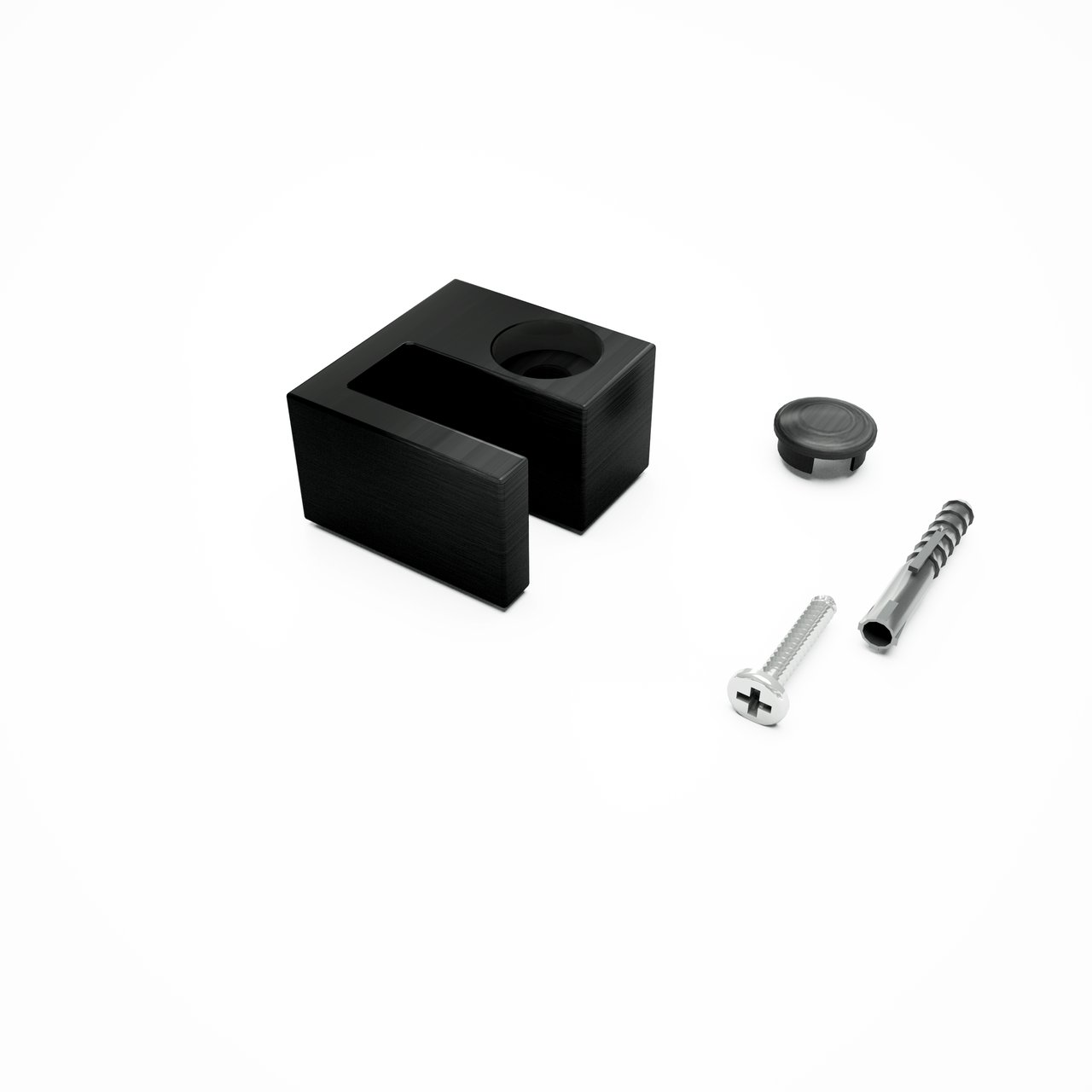 Balmani Modular douche à l'italienne 80 x 200 cm verre lined profil noir mat