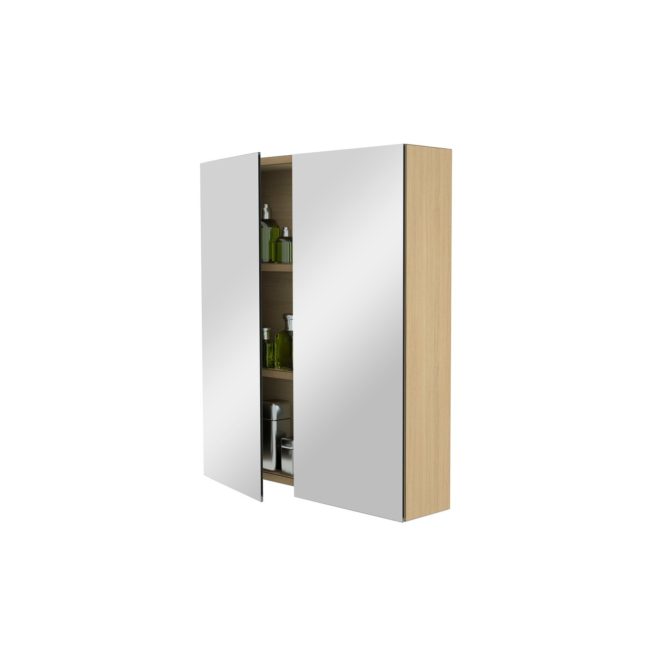 Storke Reflecta spiegelkast 60 x 75 cm naturel eiken