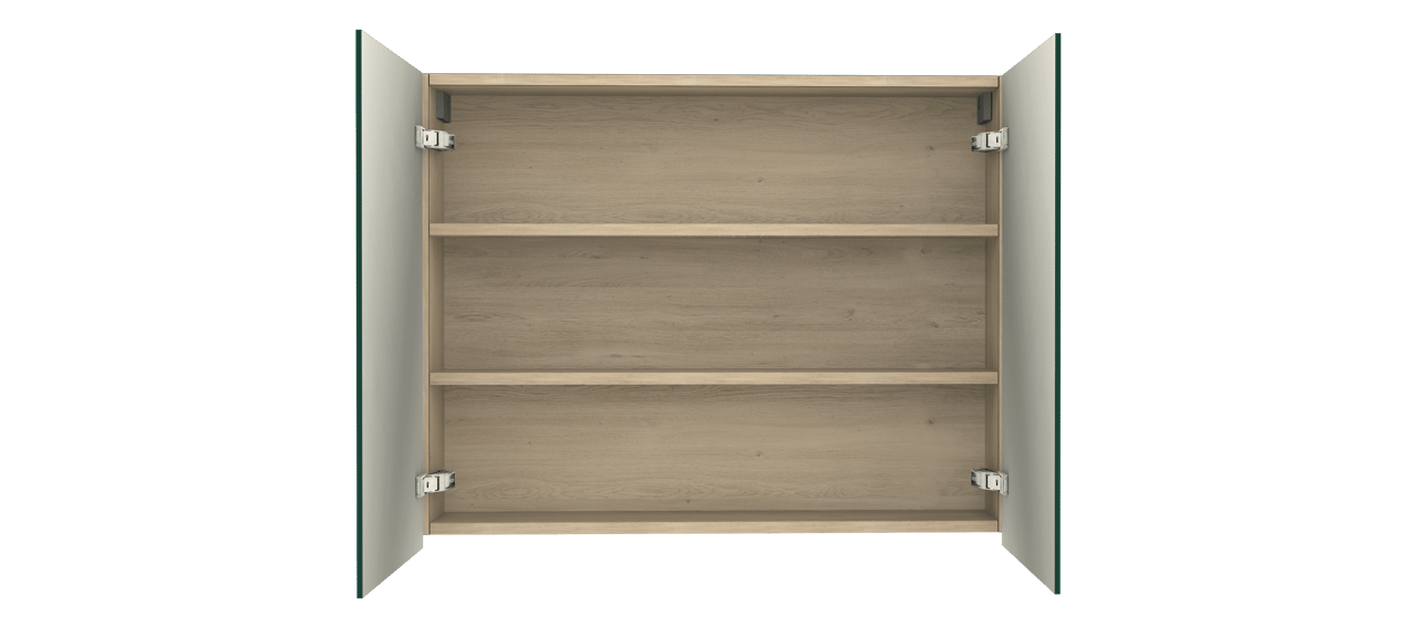 Balmani Lucida spiegelkast 90 x 72 cm verweerde eik