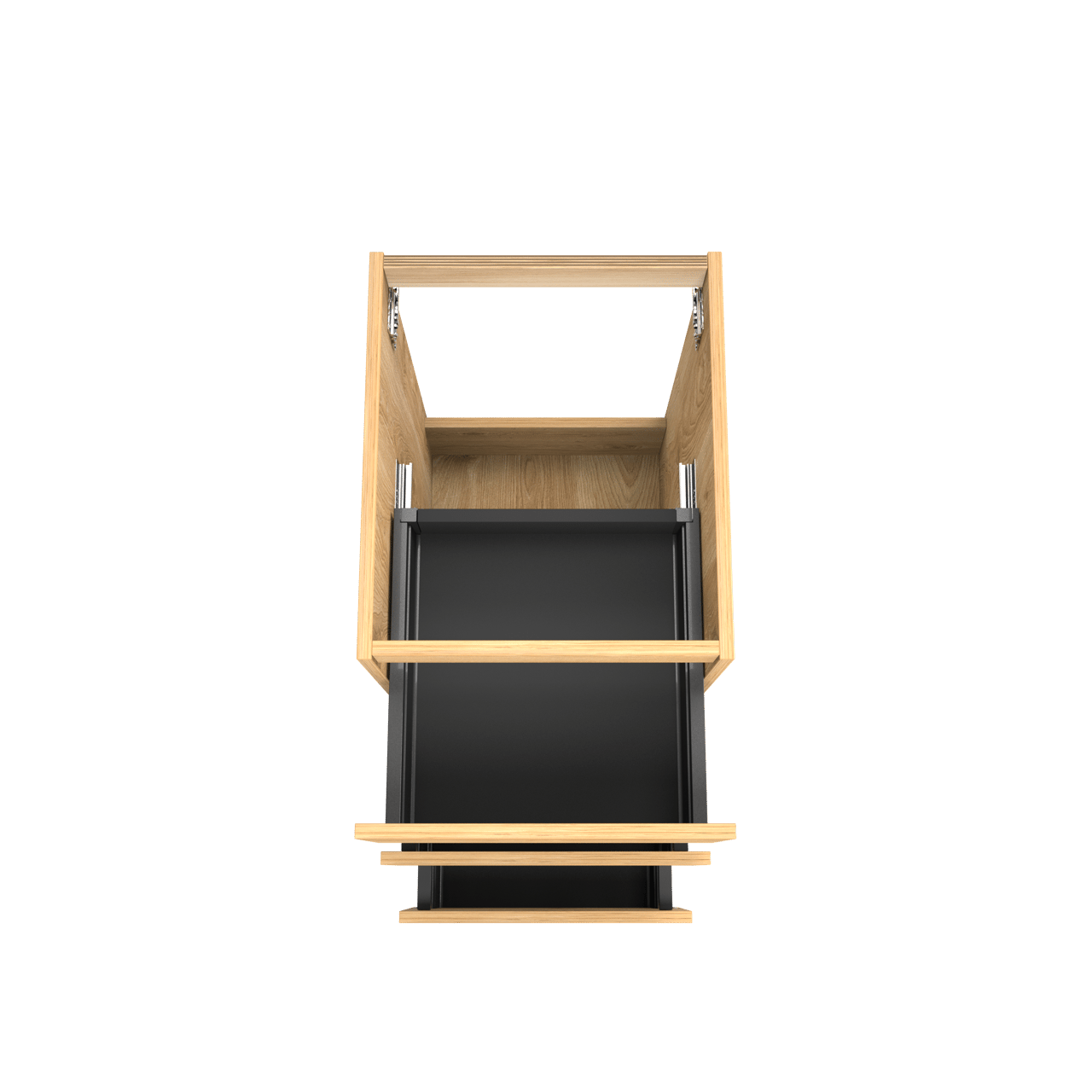 Balmani Lucida stehender Waschbeckenunterschrank: 45 x 55 cm, Eiche rustikal, 3 Schubladen