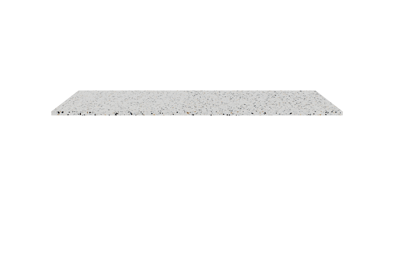 Balmani Stretto enkel of dubbel tablet Bianco Nero terrazzo 135 x 55 cm