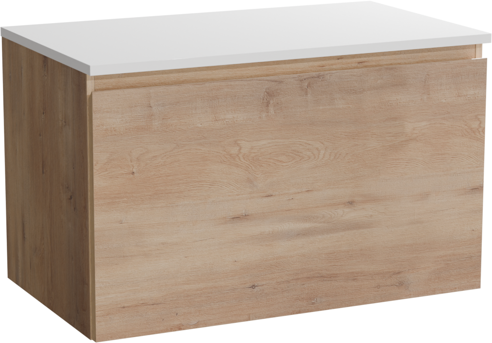 Linie Lado meuble salle de bains avec tablette pour vasques Lado