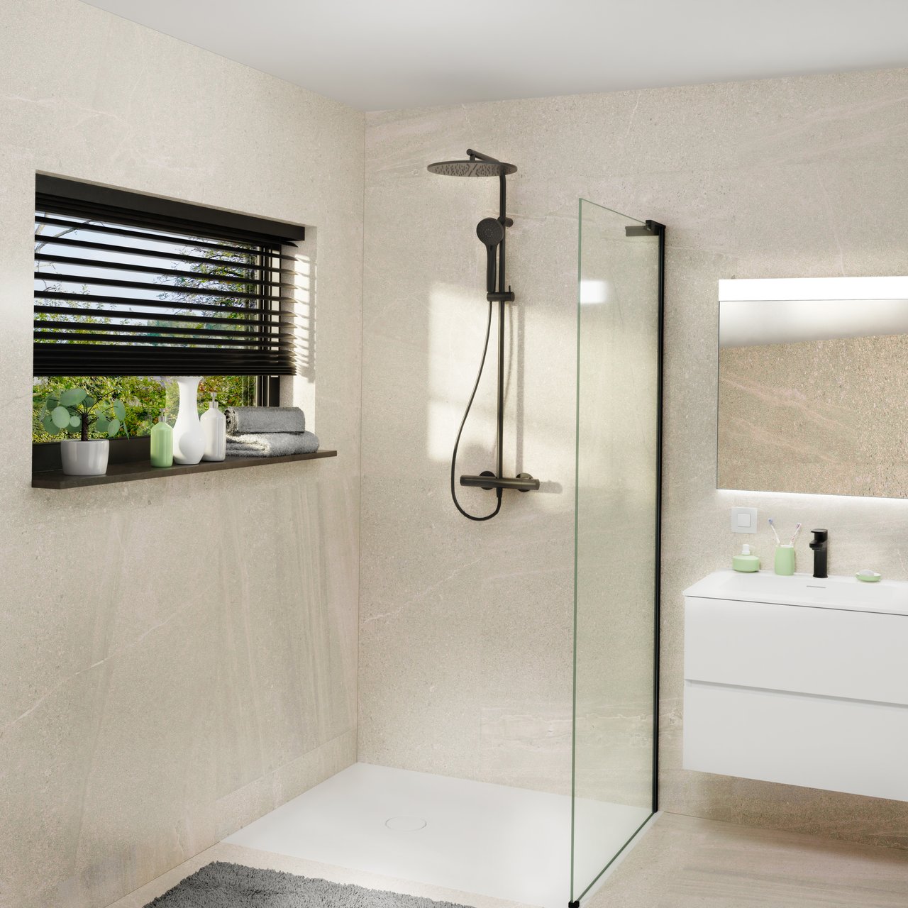 Balmani Modular barre de stabilisation courte à droite 18 x 14 cm noir mat