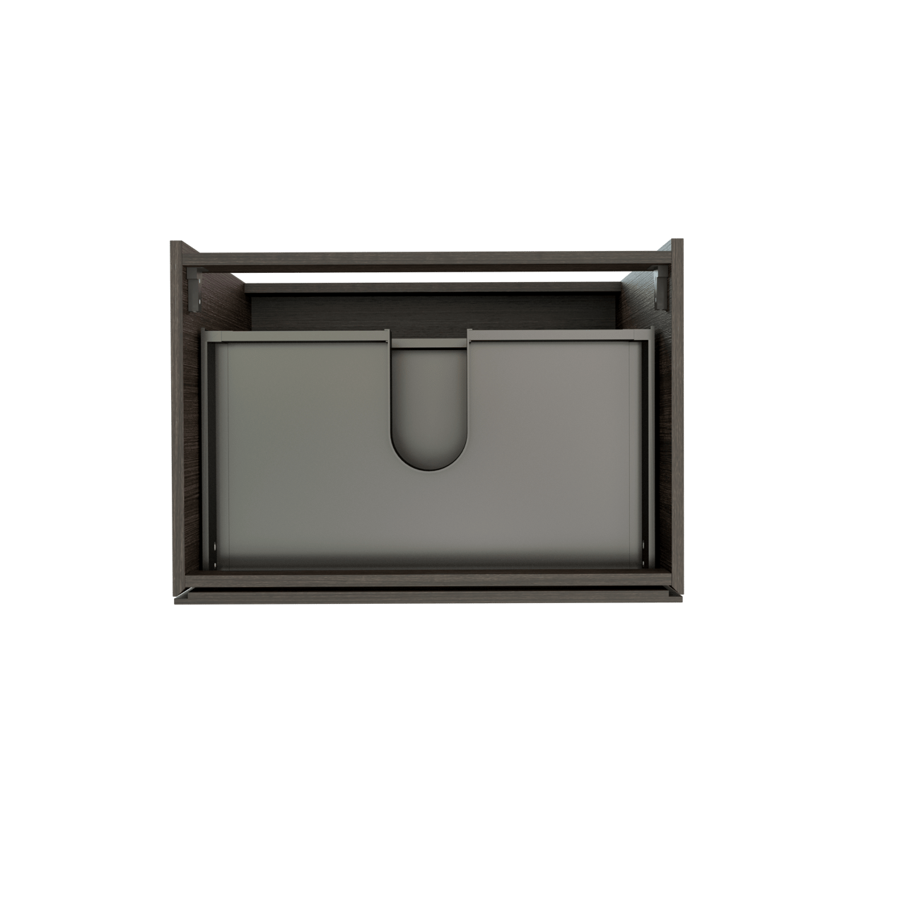 Storke Edge staande wastafelonderkast 75 x 52 cm donkere eik 3 lades