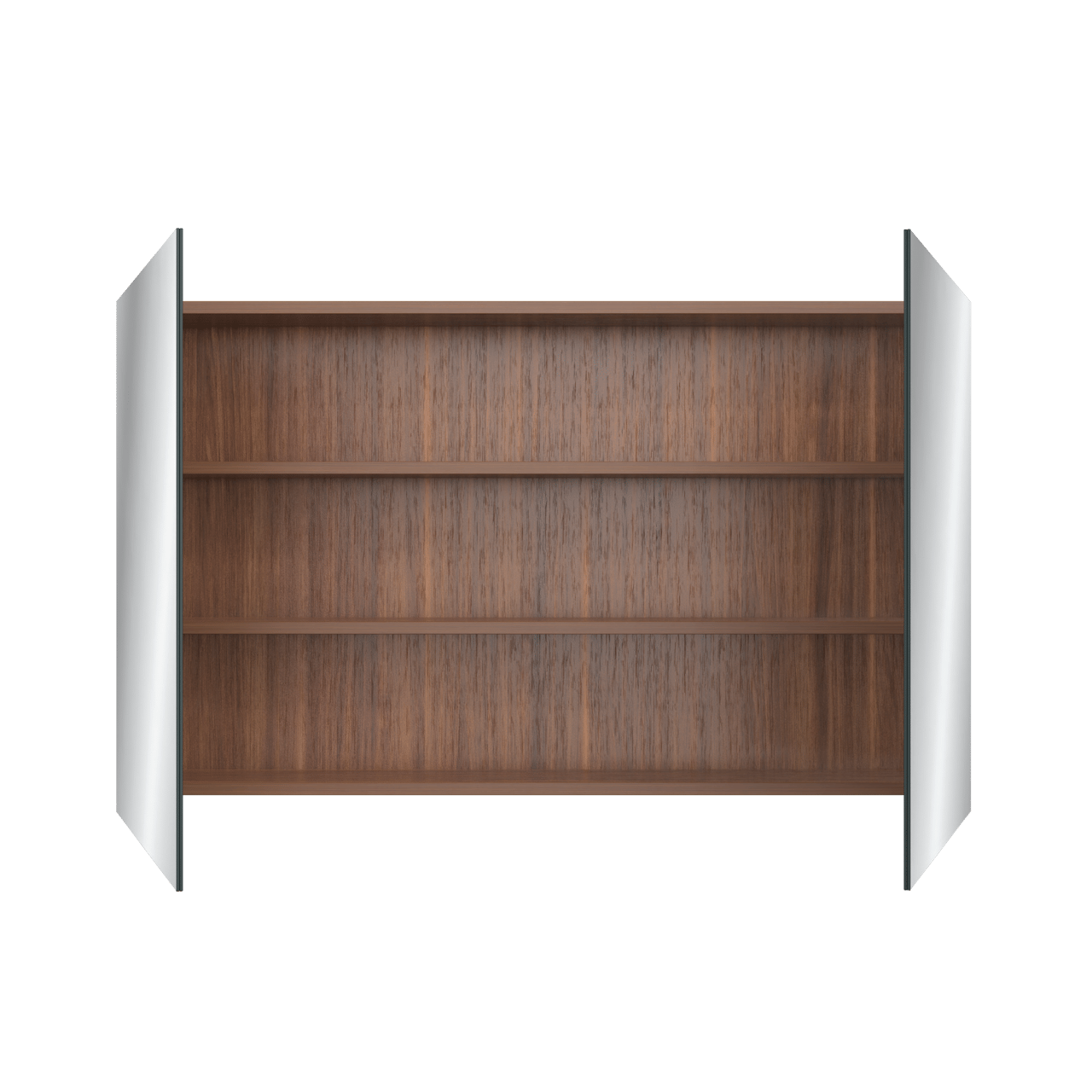 Balmani Lucida spiegelkast 120 x 72 cm Amerikaanse notelaar