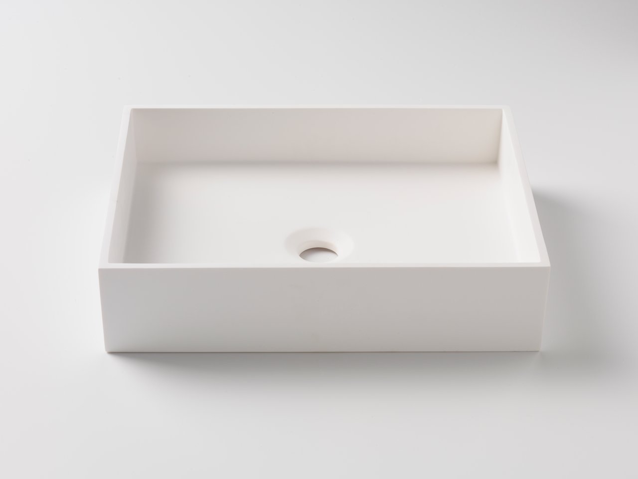 Balmani Mali vasque à poser Solid Surface mat rectangulaire 45 x 35 cm