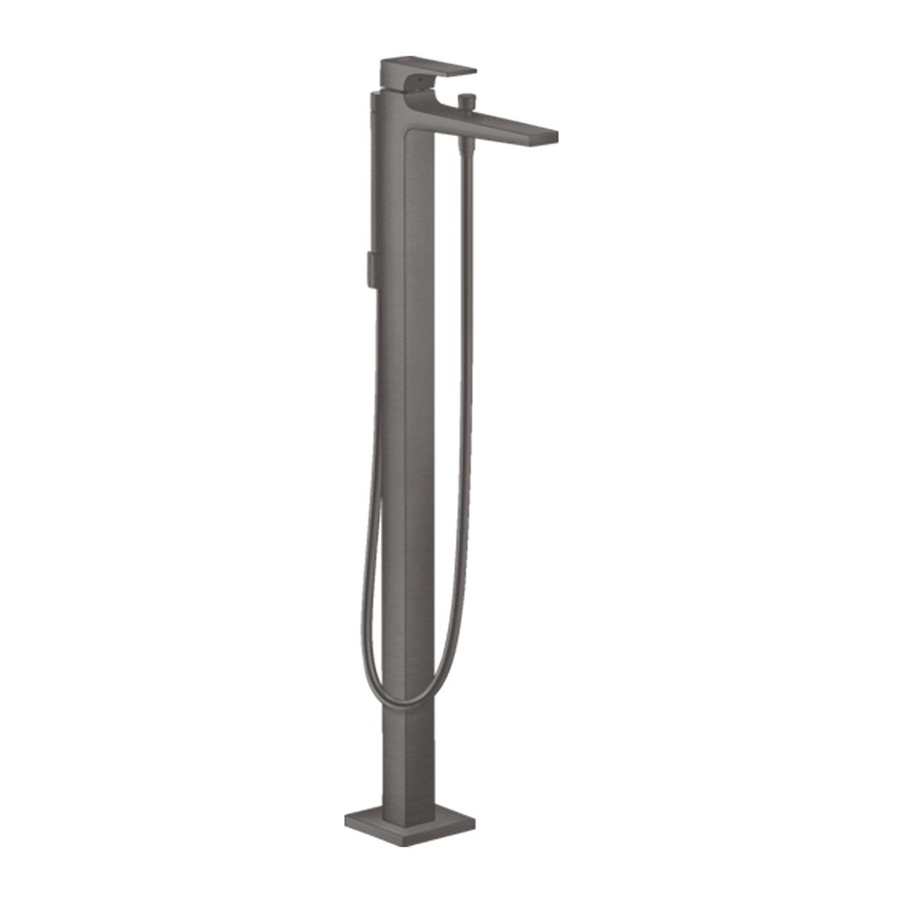 Hansgrohe Metropol Robinet de baignoire îlot mitigeur Brushed Black Chrome set douchette incl.