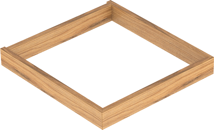 Balmani Lucida sokkel voor badkamerkast teakhout 45 x 33 cm