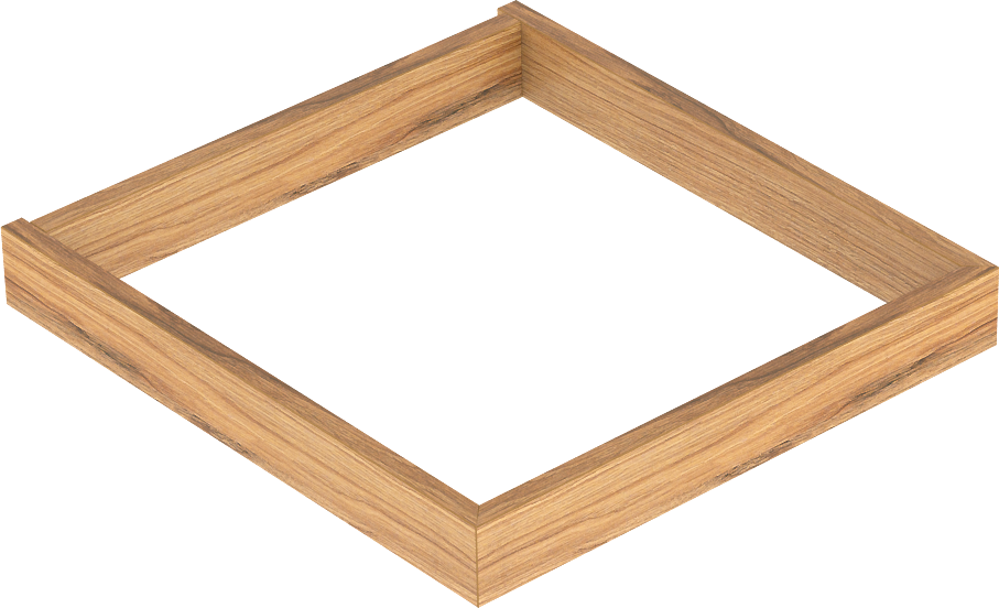 Balmani Lucida socle pour colonne salle de bains teck 45 x 33 cm