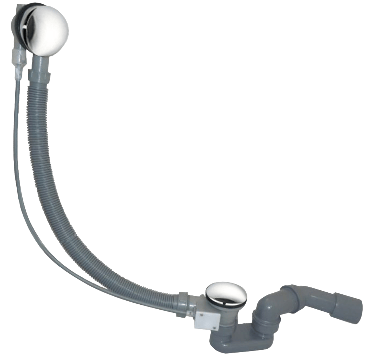Santeg Unibath siphon de baignoire avec trop-plein 100 cm chrome