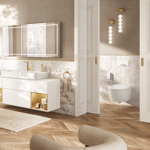 Villeroy & Boch Supreo Select douche toilet Glanzend Wit randloos