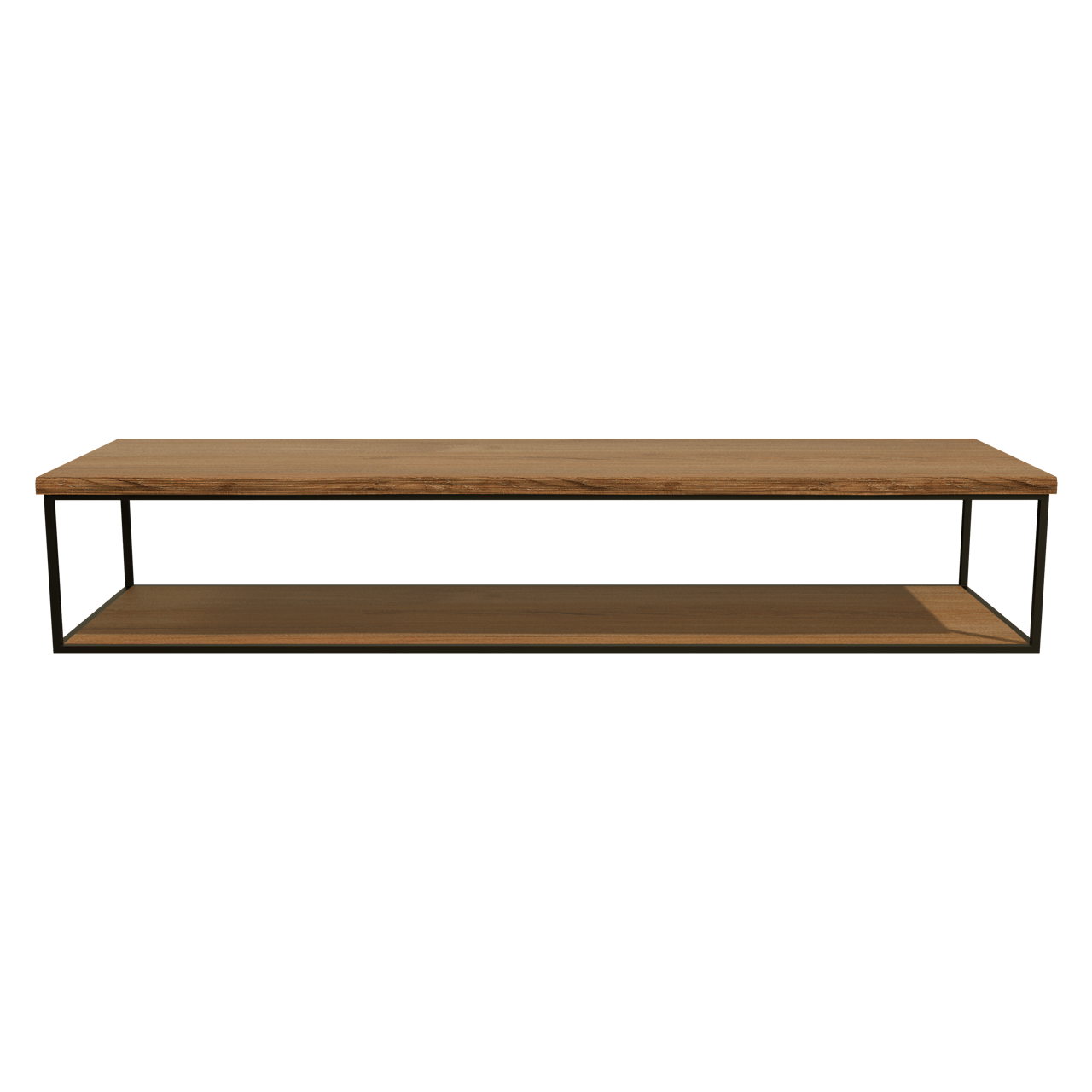 Balmani Life Edge enkel of dubbel tablet massieve teak met zwarte frame 180 x 50 cm