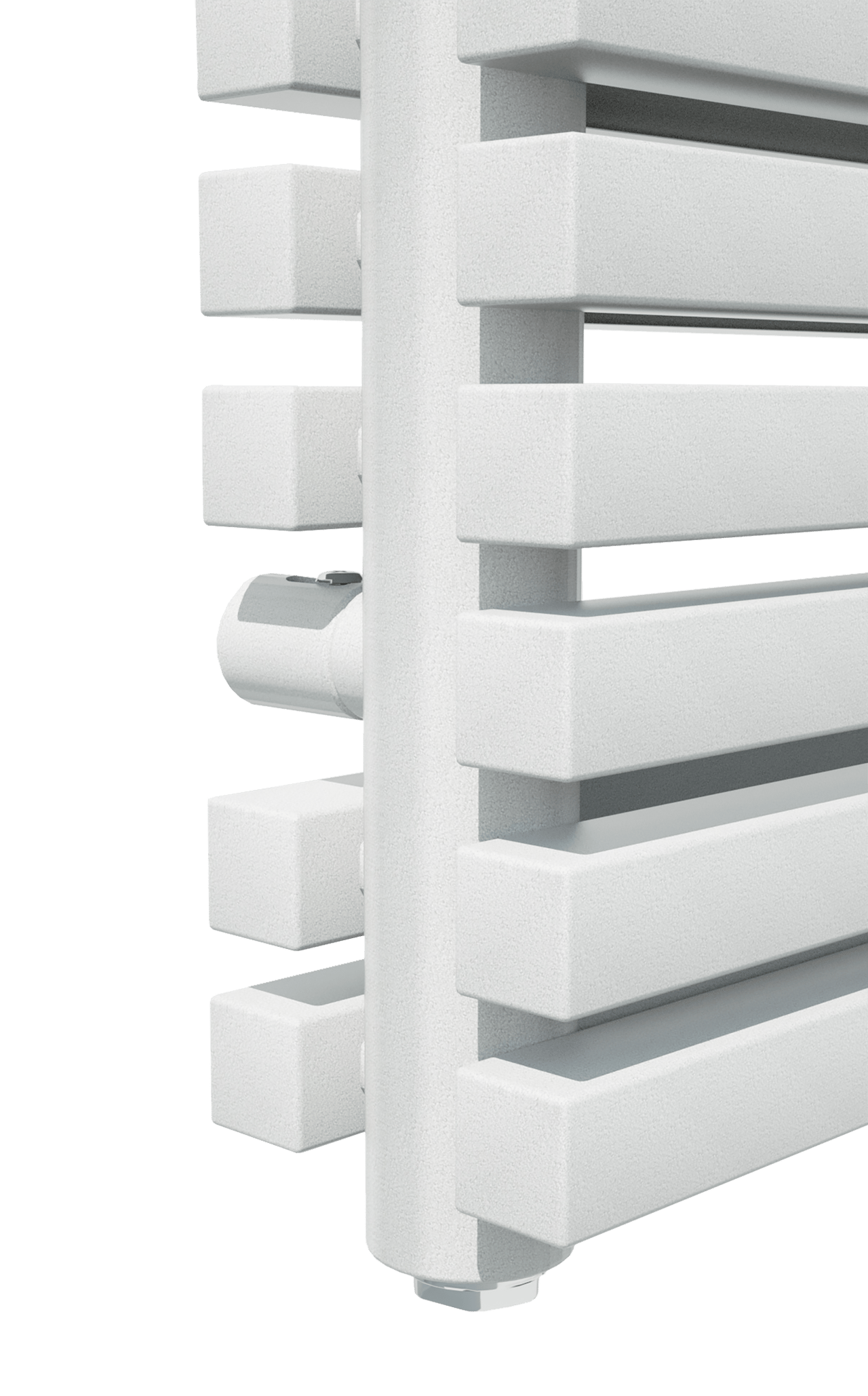 Vipera Vesuvio dubbele handdoekradiator 60 x 180 cm centrale verwarming mat wit zij- en middenaansluiting 2.175W