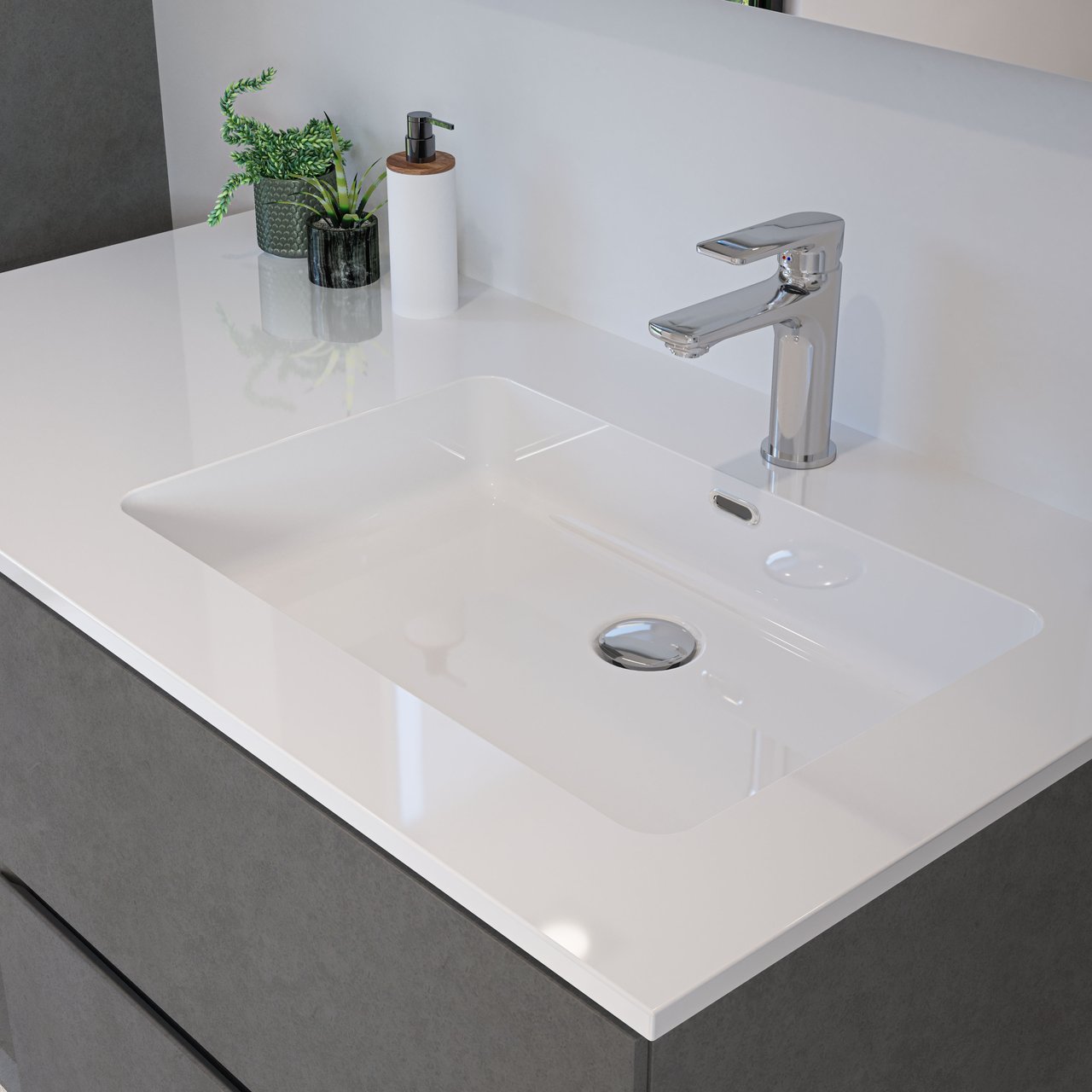 Blaufoss Bronco Waschtisch-Armatur, Chrom glänzend