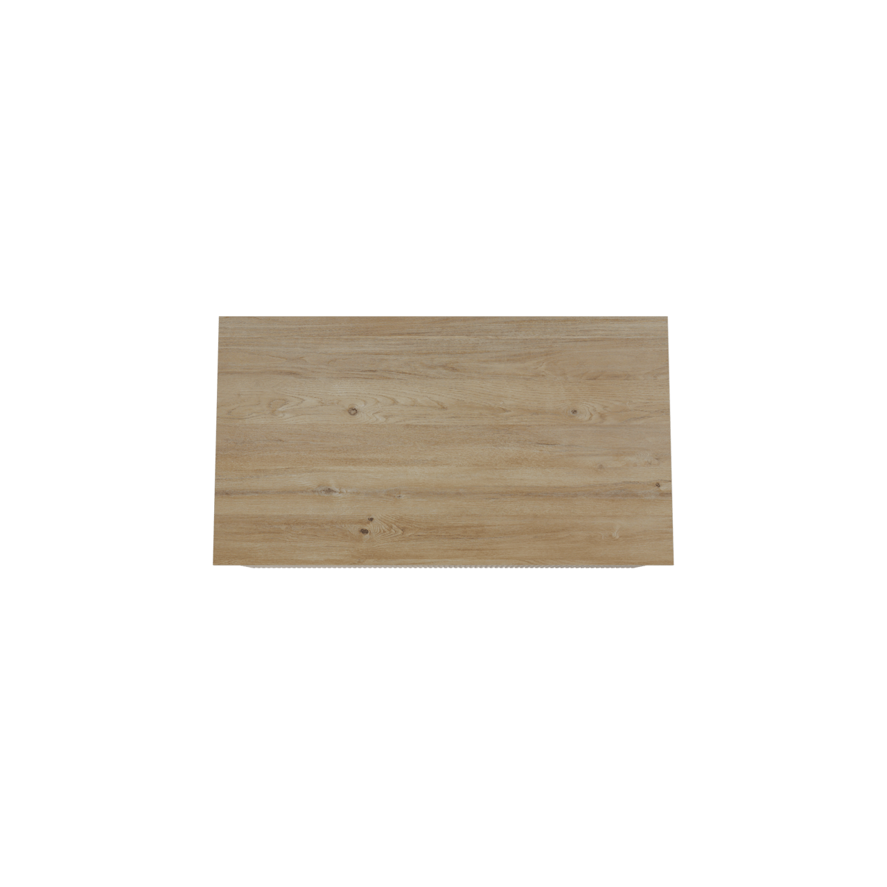 Storke Ribs zwevend badkamermeubel 95 x 52 cm ruwe eik met Panton enkel tablet in melamine ruwe eik, Verticale symmetrische rechte ribbel