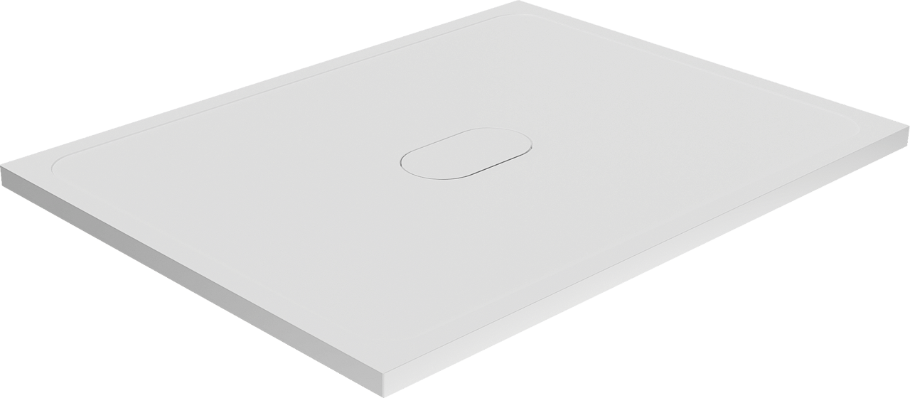 Balmani Artic douchebak 120 x 90 cm top solid mat wit