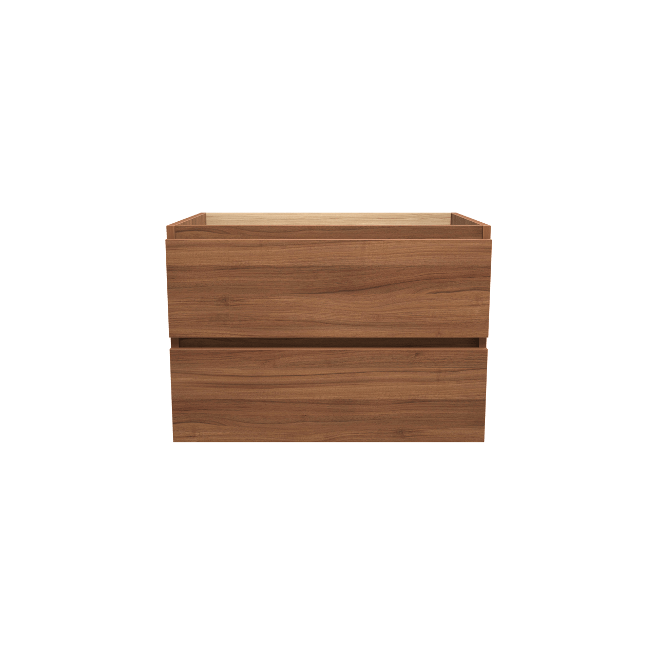 Balmani Lucida zwevende wastafelonderkast 75 x 55 cm notelaar 2 lades