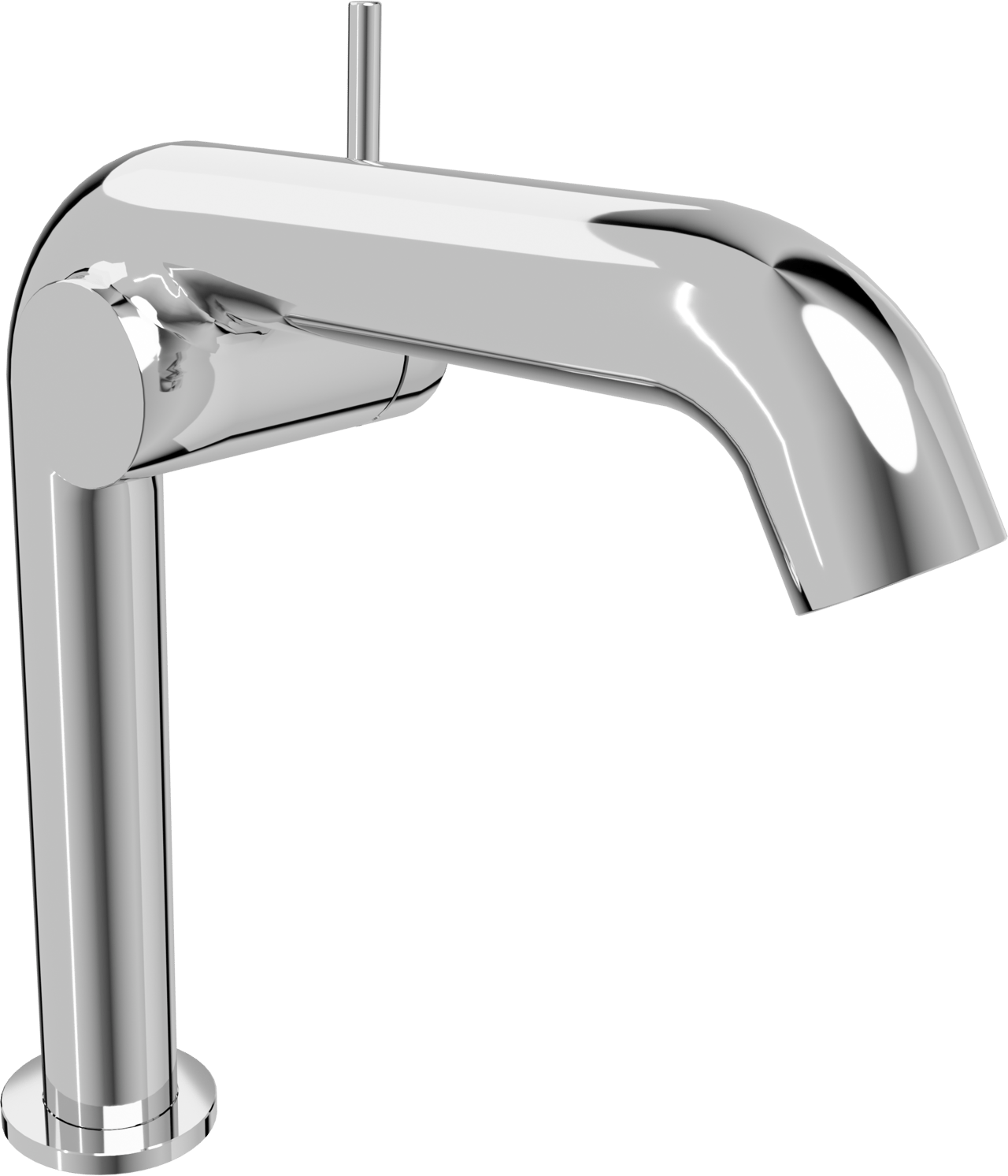 Blaufoss Round M EcoStart Waschtischarmatur