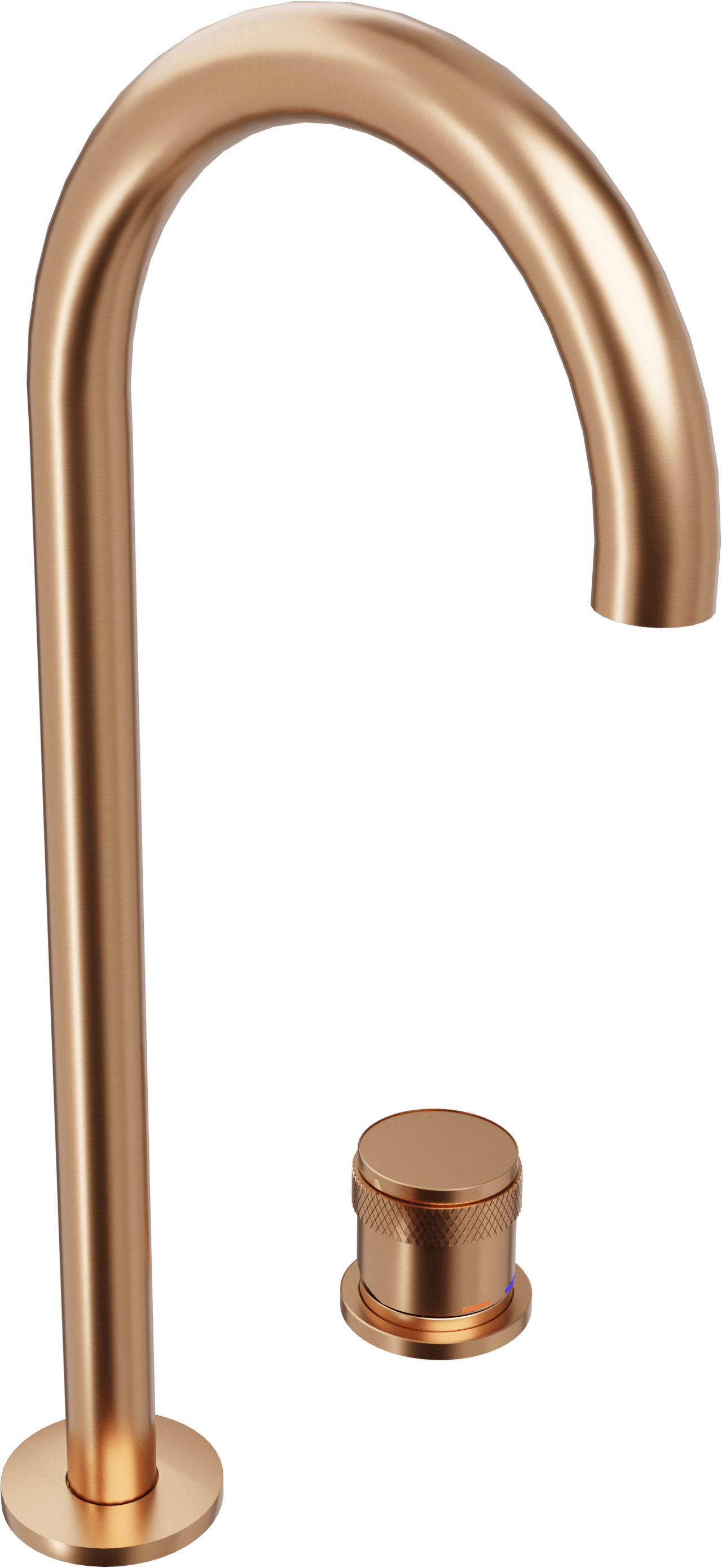 Blaufoss Pavilion Curve robinet de lavabo haut Brushed Rosegold