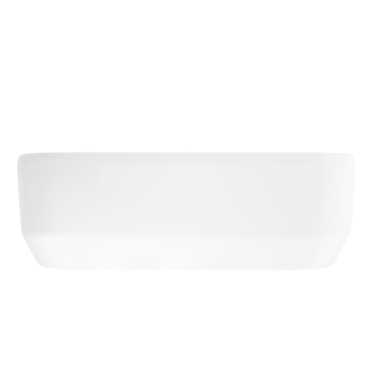 Luca Varess Messina vasque à poser porcelaine blanc mat carré 36 x 36 cm