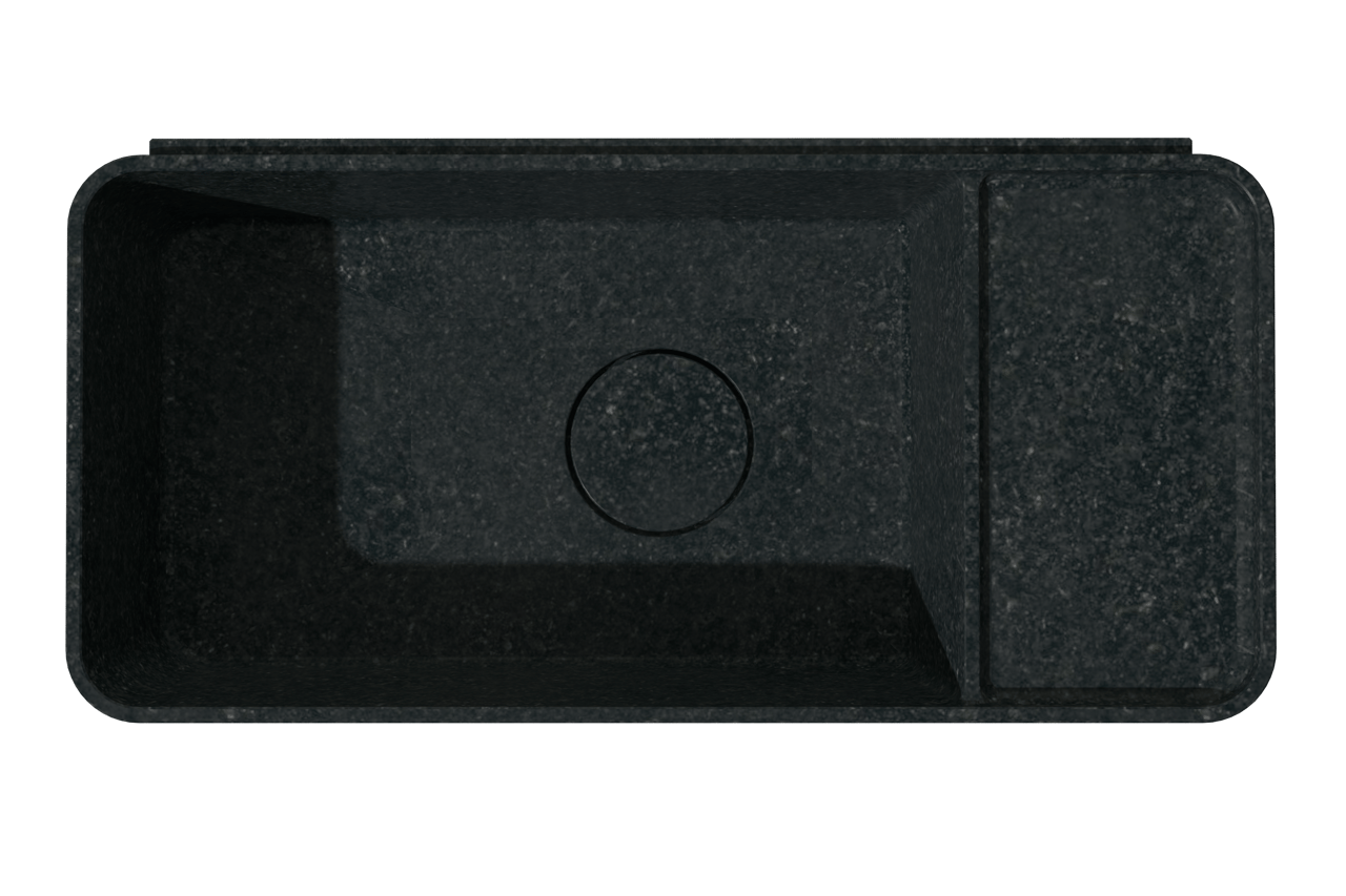 Balmani Riva handenwasser 45 x 22 cm verzoete graniet