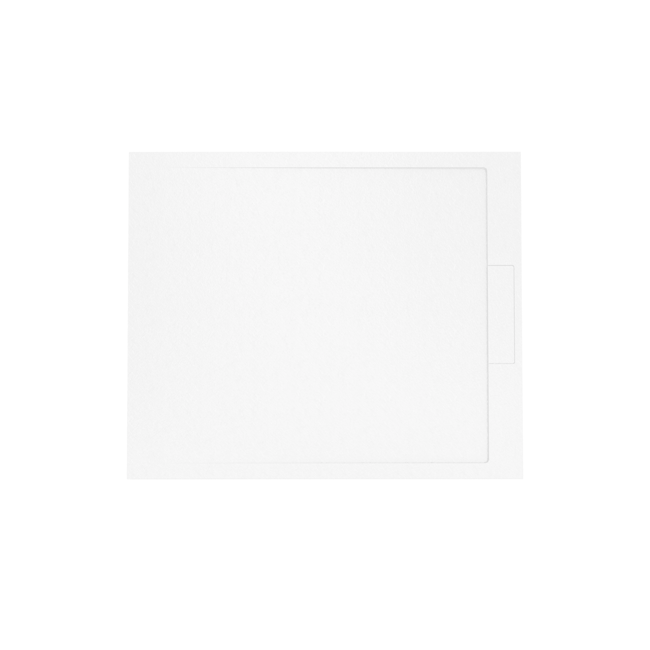 Balmani Indus douchebak 120 x 100 cm composietmarmer mat wit leisteenstructuur