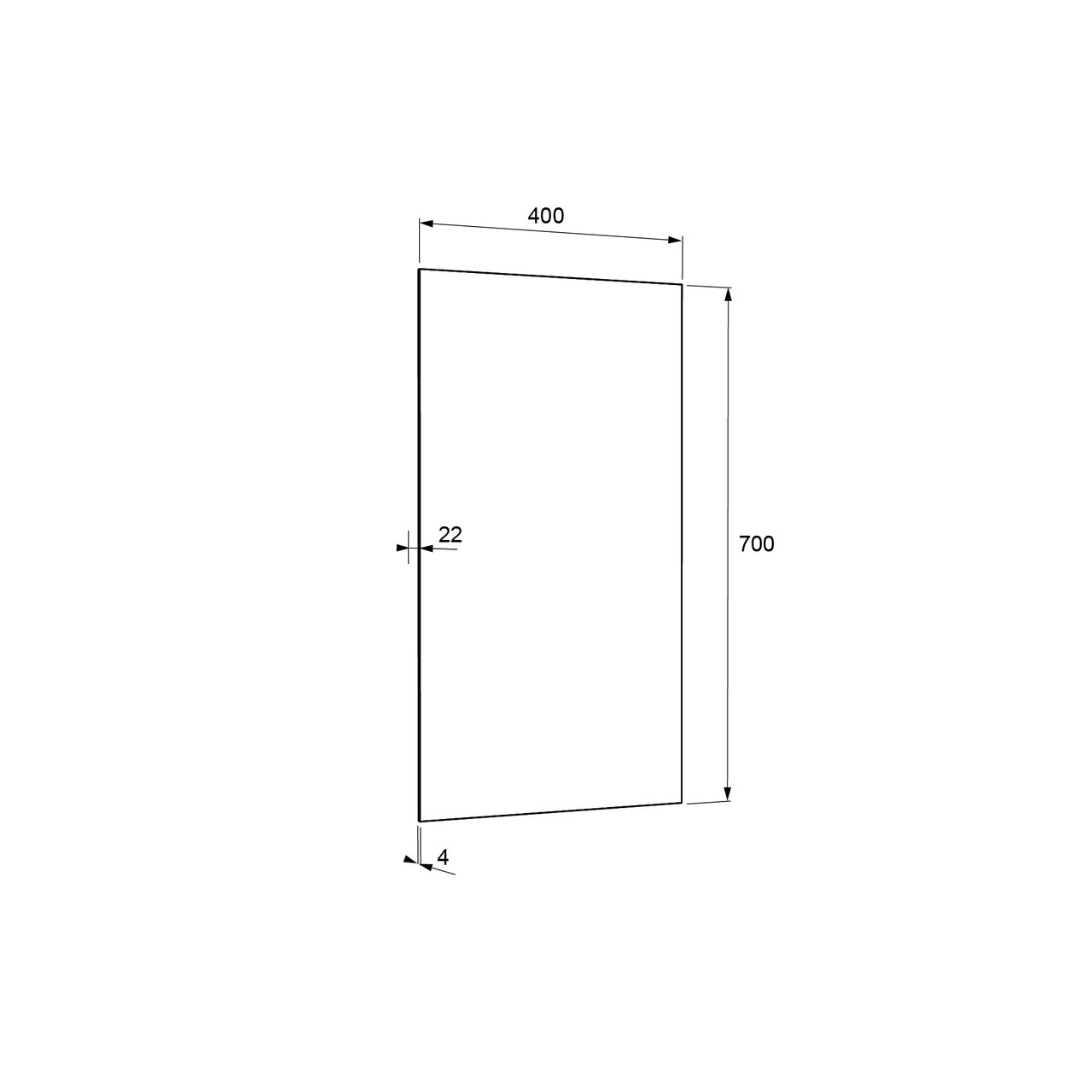 Linie Lado composition de meuble de toilette blanc brillant avec plan marbre composite 40x22cm