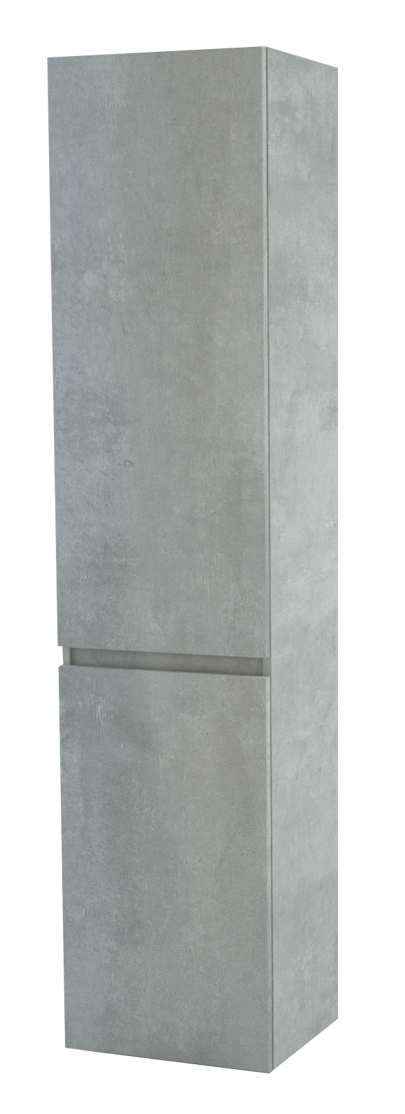 Balmani Lucida colonne salle de bains a poser à droite béton gris argent 45 x 35 x 195 cm