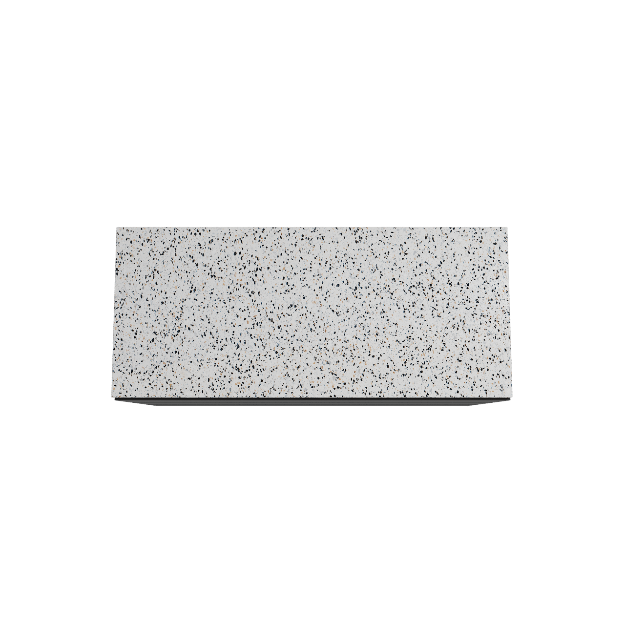Storke Edge staand badkamermeubel 120 x 52 cm mat zwart met Tavola enkel of dubbel tablet in mat wit/zwart terrazzo