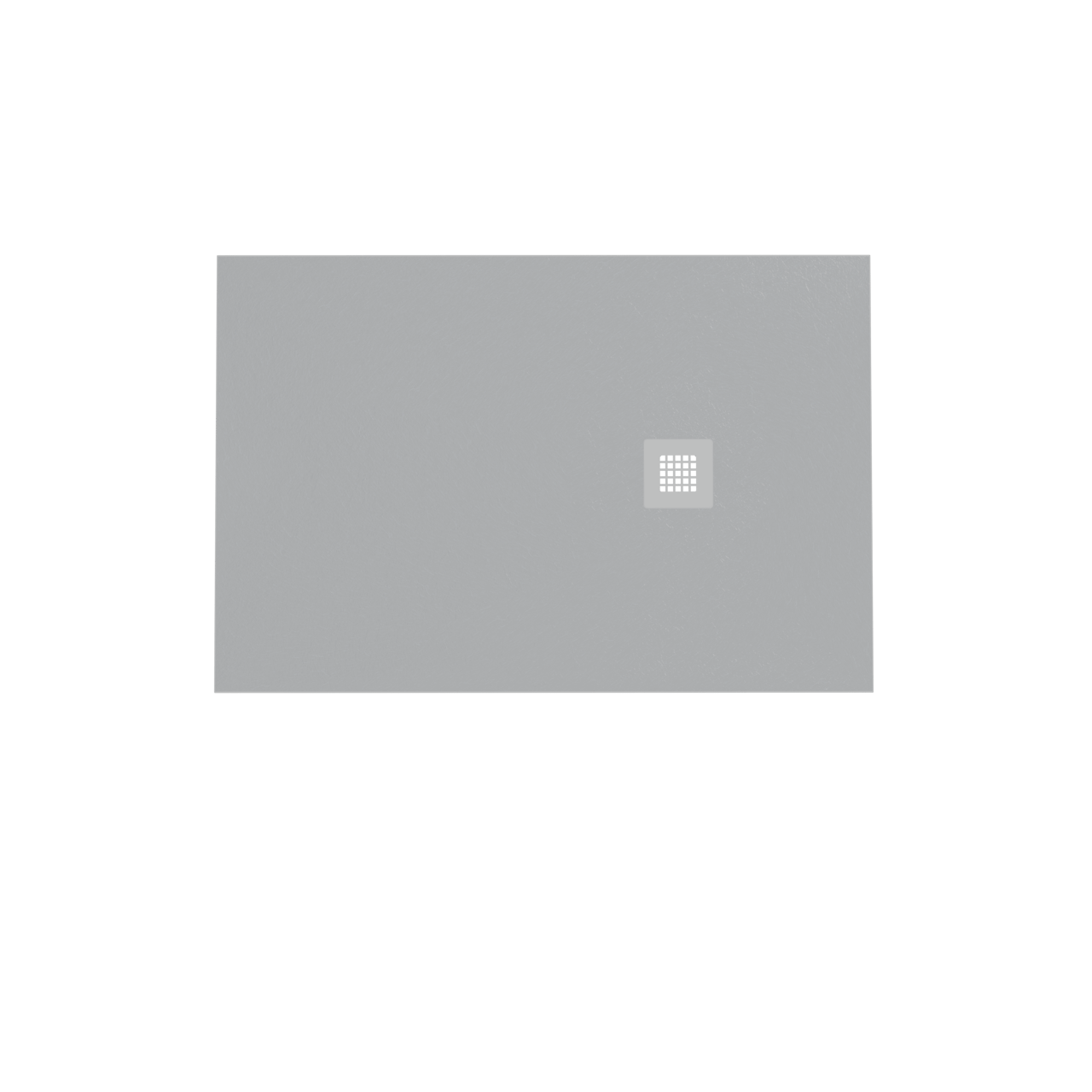 Balmani Vega receveur de douche 120 x 80 cm marbre composite gris clair texture ardoise