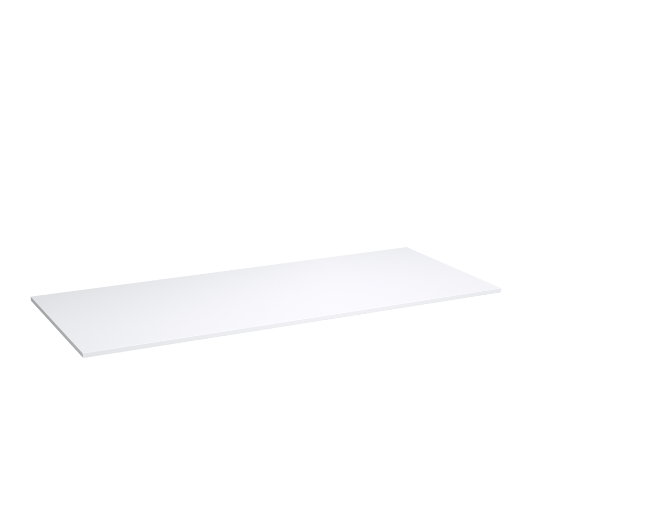 Storke Tavola Einzel- oder Doppelwaschtischplatte, Solid Surface matt, 120 x 52 cm