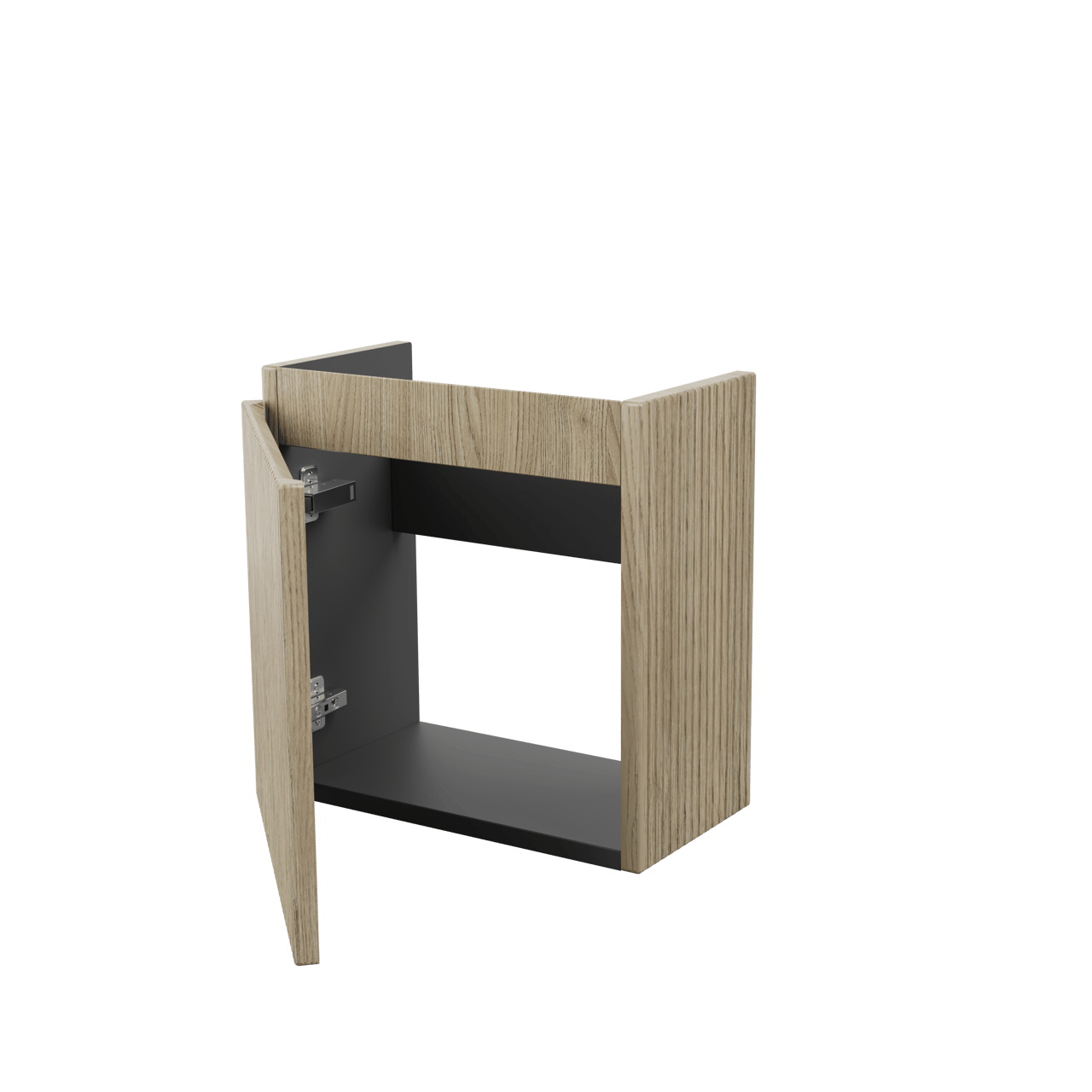 Storke Ribs zwevend toiletmeubelkast 40 x 22 cm ruwe eik