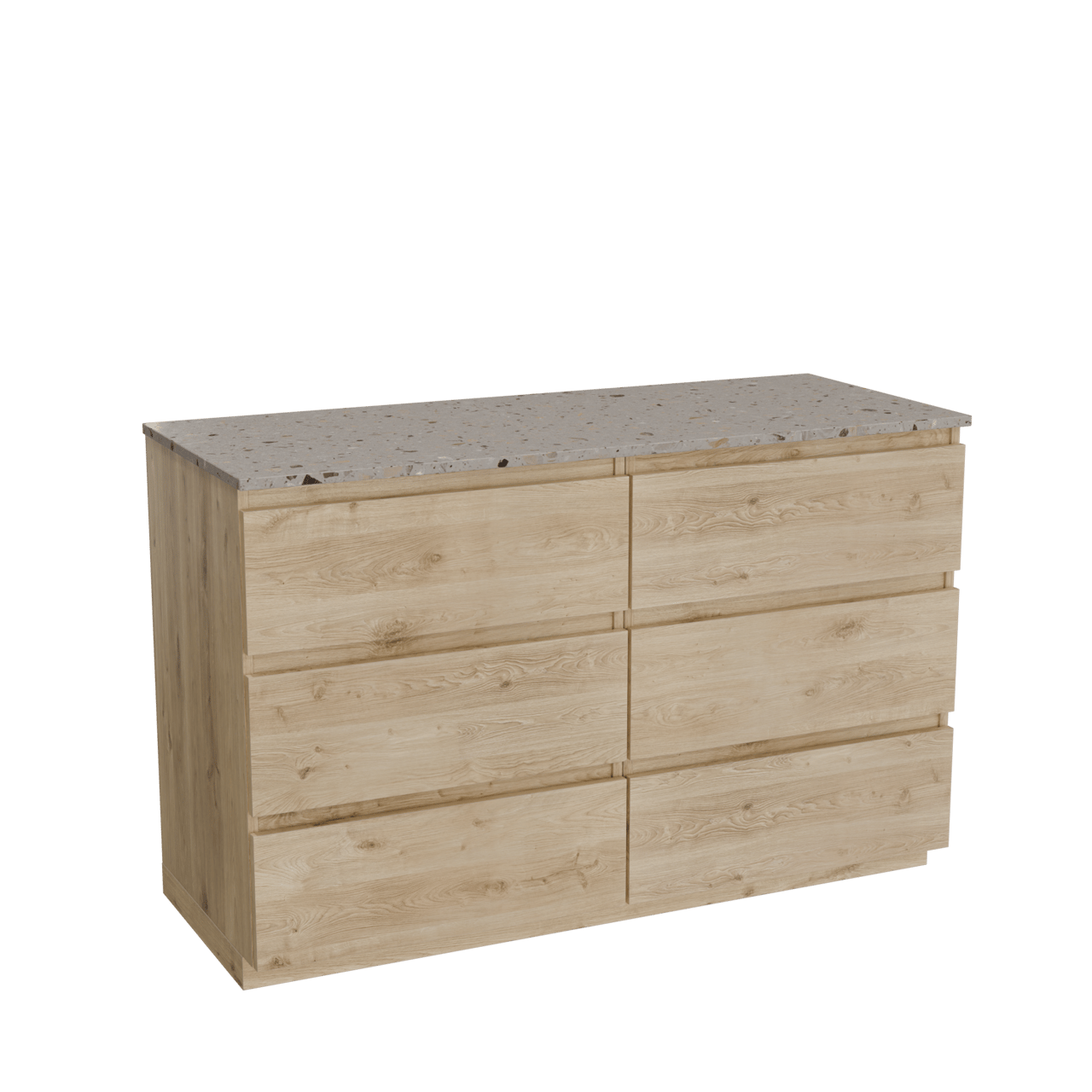 Balmani Lucida meuble salle de bains avec tablette pour vasques Stretto