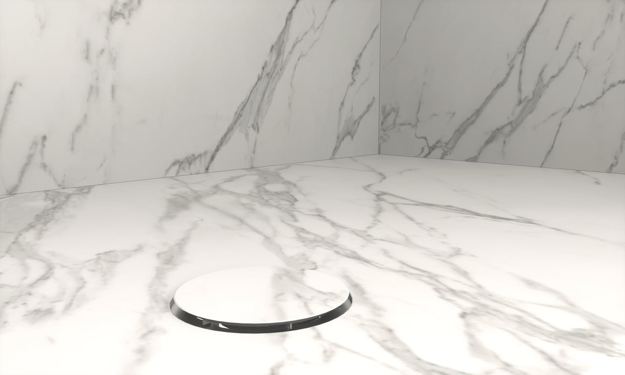 Balmani Studio receveur de douche 140 x 90 cm céramique Calacatta