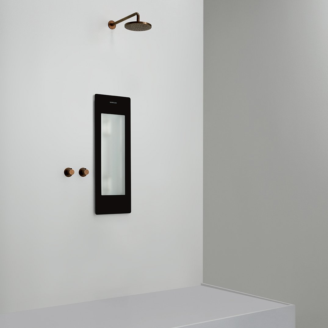 Sunshower Plus S Infrarood en UV Inbouw black