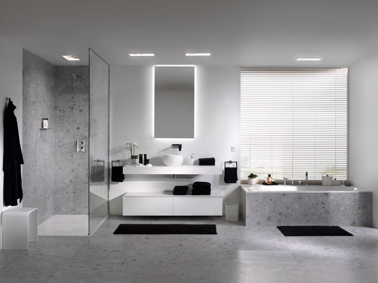 Balmani Mitra Elements meuble sous-lavabo suspendu 150 x 50 cm blanc mat 2 tiroirs