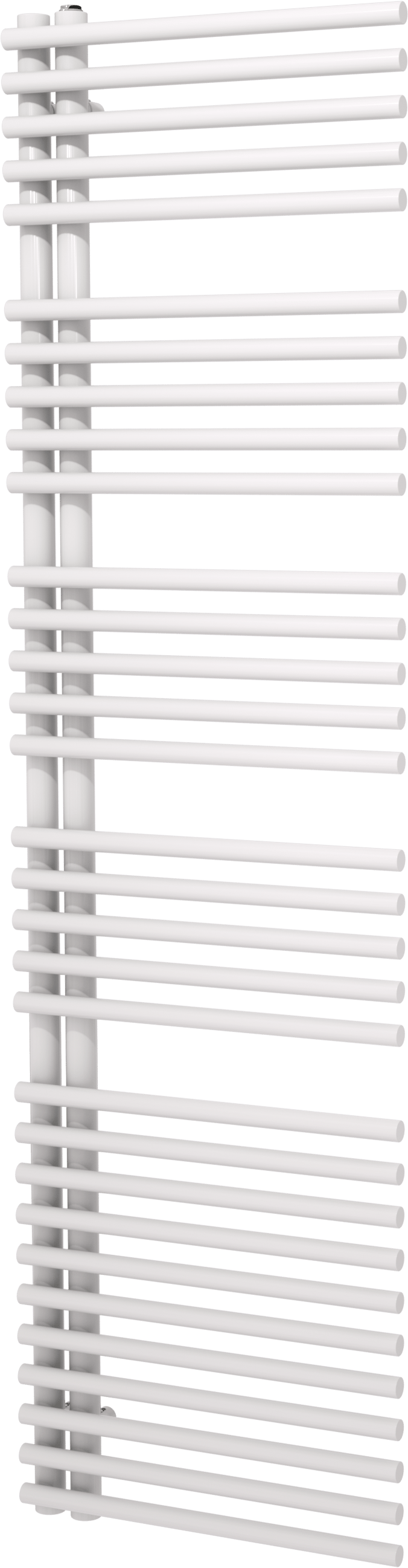 Vipera Nevada Handtuchheizkörper: 50 x 180 cm, Zentralheizung, Weiß Glänzend, Seitenanschluss, 934W