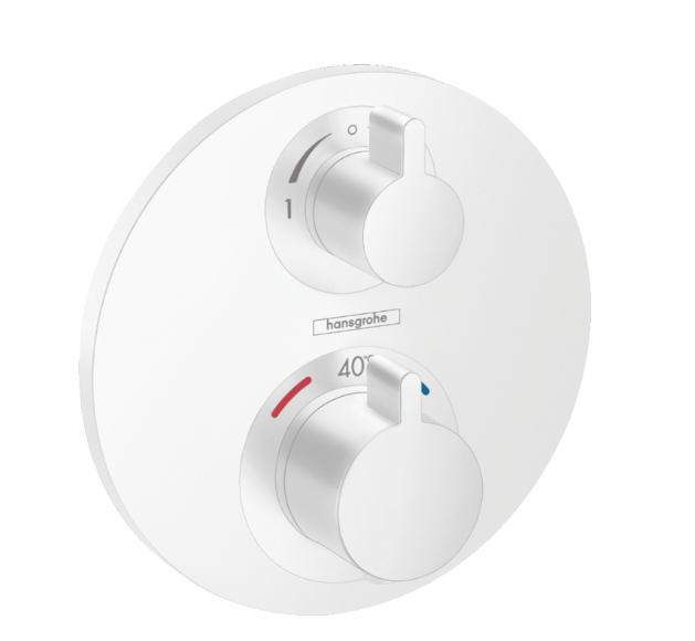 Hansgrohe Ecostat S Unterputz-Duschthermostat Weiß Matt