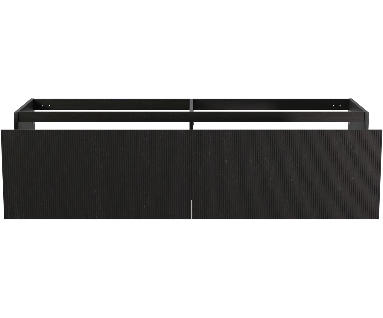 Balmani Fila zwevende wastafelonderkast 180 x 55 cm zwarte eik 4 lades