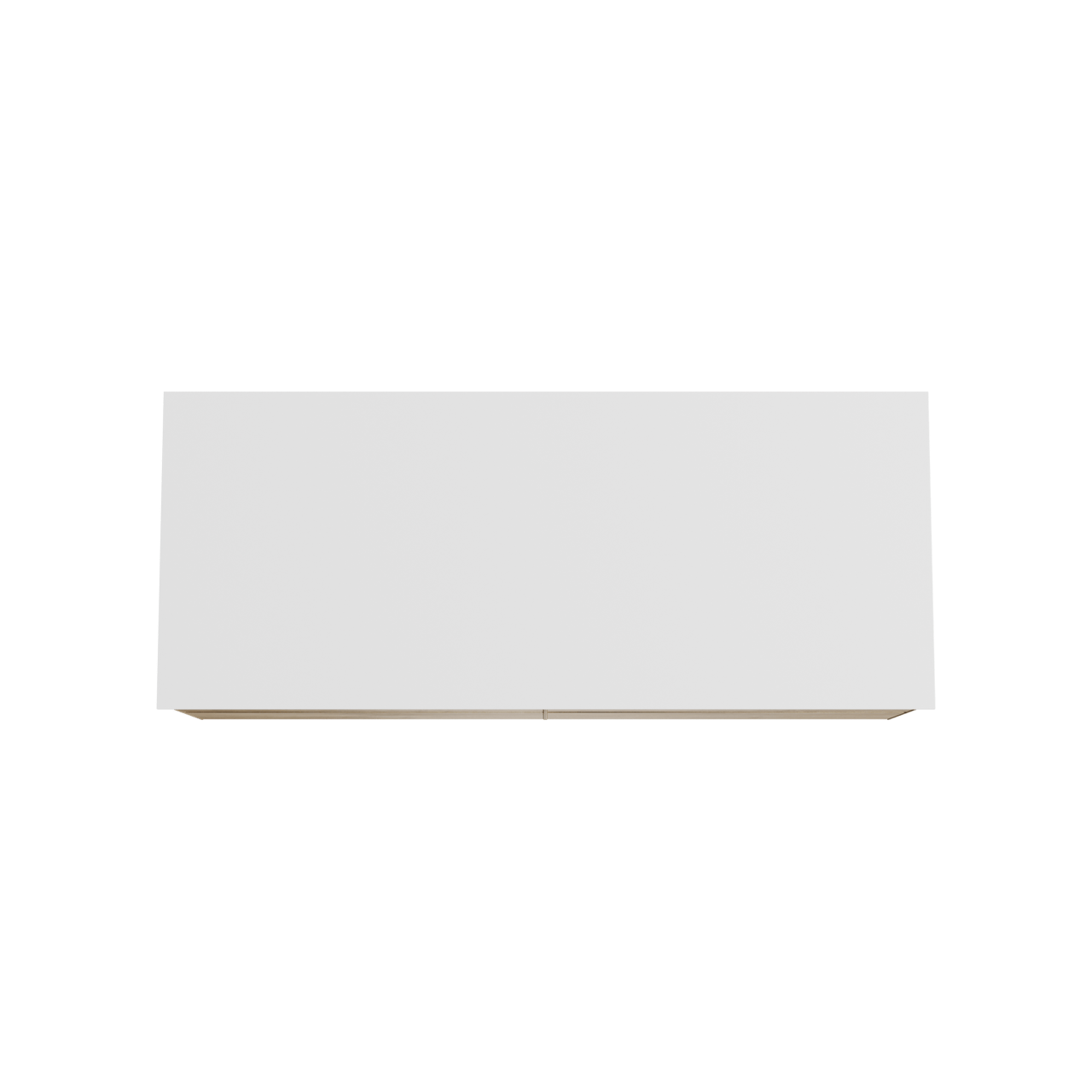 Balmani Mitra hängendes Möbelstück Set: 135 x 55 cm, Rohe Eiche, mit Stretto Einzel- oder Doppel Waschtischplatte, Solid Surface Weiß matt